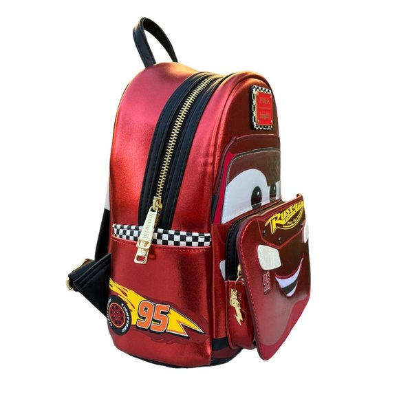 Loungefly  Disney Pixar Cars Metallic Lightning McQueen Cosplay - Picture 4 of 5